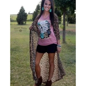 Crazy train  Cheetah print duster